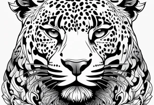 Jaguar body tattoo idea