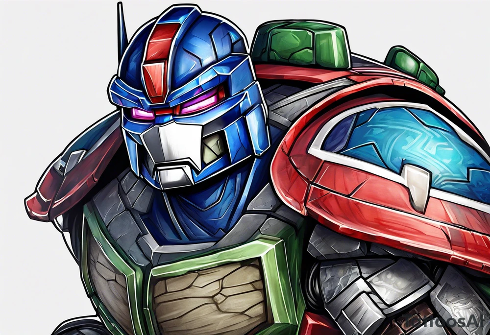 Optimus prime, ninja turtles tattoo idea