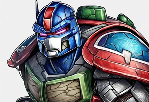 Optimus prime, ninja turtles tattoo idea