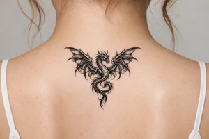 Fourth wing dragon tattoo tattoo idea