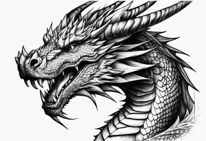 Fierce dragon, tattoo idea