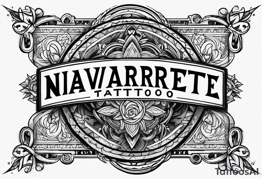 Navarrete last name tattoo idea