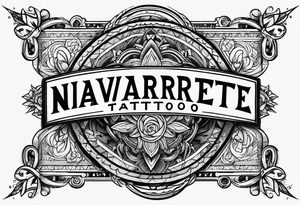 Navarrete last name tattoo idea