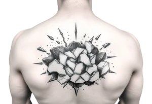 A shattered earth tattoo idea