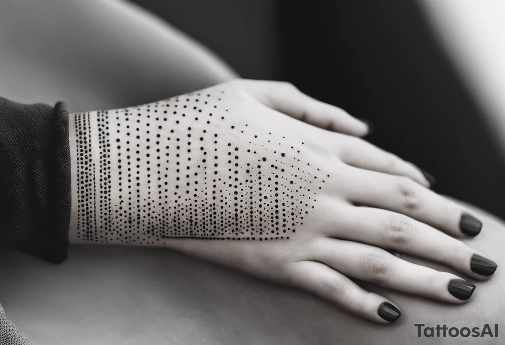 lines on hand tattoo idea