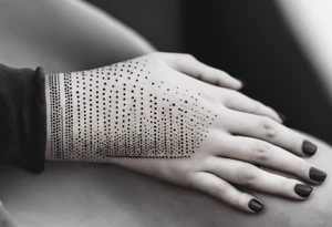 lines on hand tattoo idea