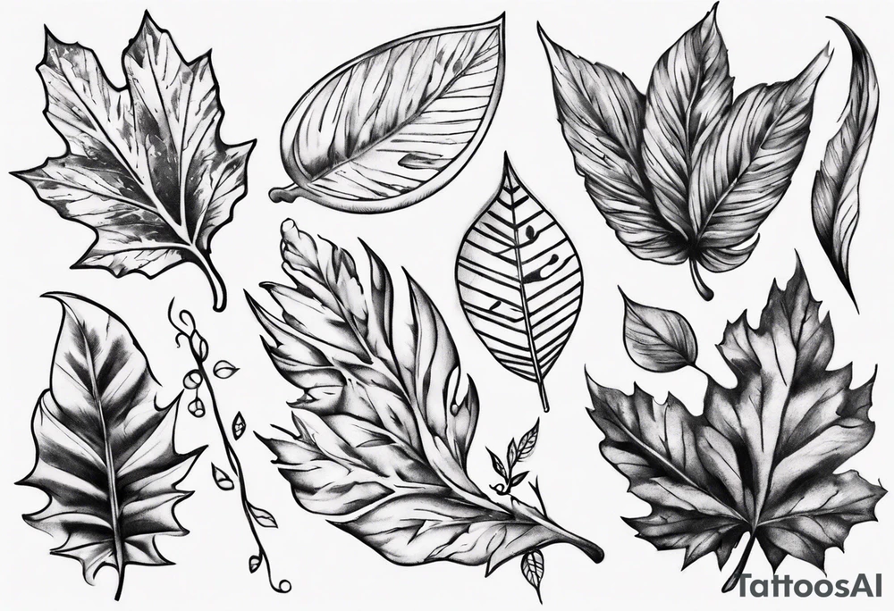 a tattoo that goes good with leafes tattoo idea