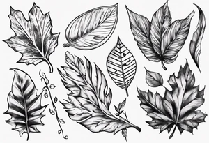 a tattoo that goes good with leafes tattoo idea