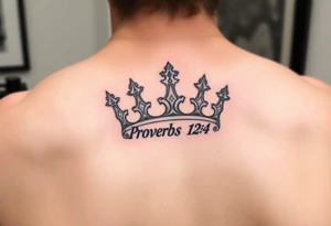 proverbs 12:4 crown small tattoo tattoo idea