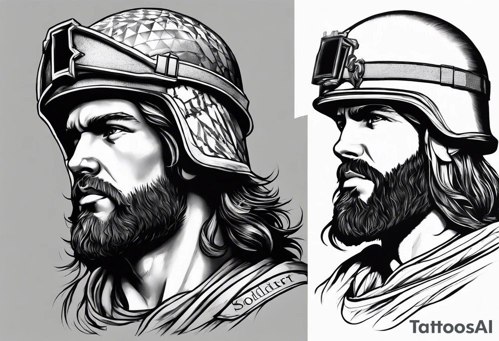 soldier of Christ tattoo idea