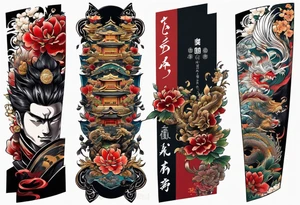 The name Nakama painted vertically, in Shôdo style writing. tattoo idea