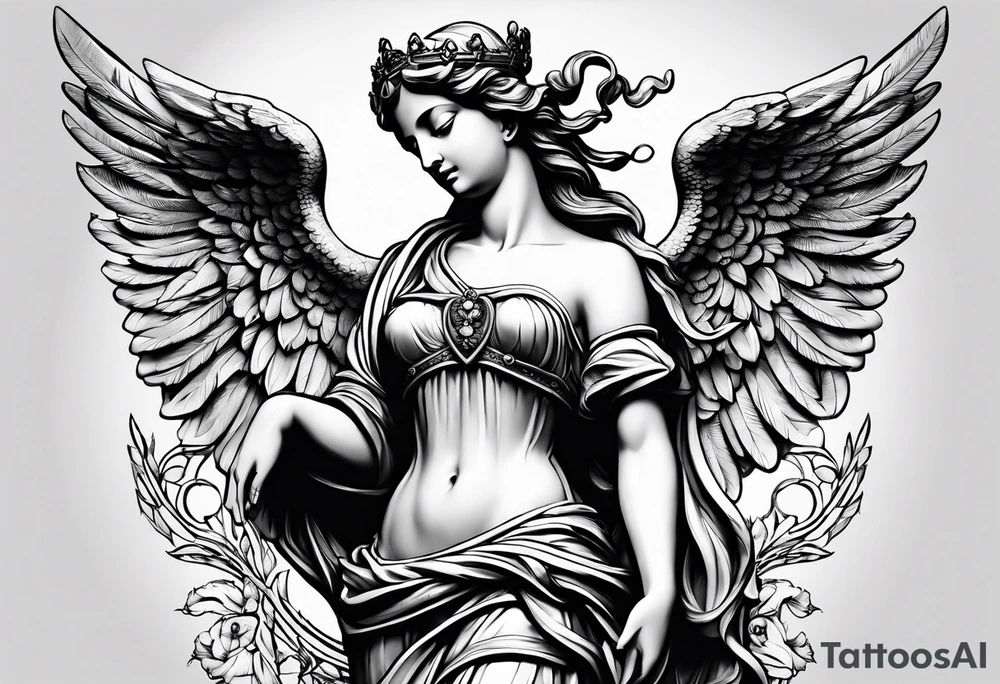 KinderEngel statue tattoo idea