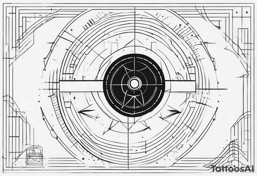 Trading chart with up trend and meaningful qauot that express the up movement tattoo idea