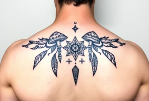 Mushrooms dreamcatcher
Stars tattoo idea