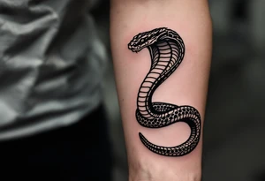 streetwear cobra 
snake seen from the up view tattoo idea