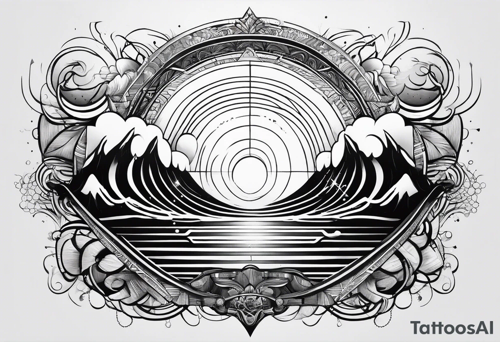 electromagnetic wave spectrum tattoo idea