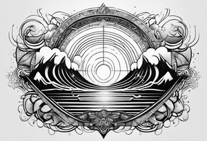 electromagnetic wave spectrum tattoo idea
