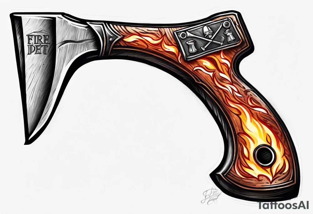 fire department halligan bar and axe tattoo idea