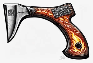 fire department halligan bar and axe tattoo idea