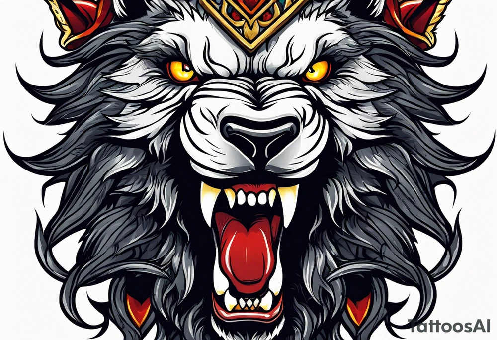 Would like a werewolf tattoo tattoo idea