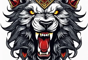 Would like a werewolf tattoo tattoo idea