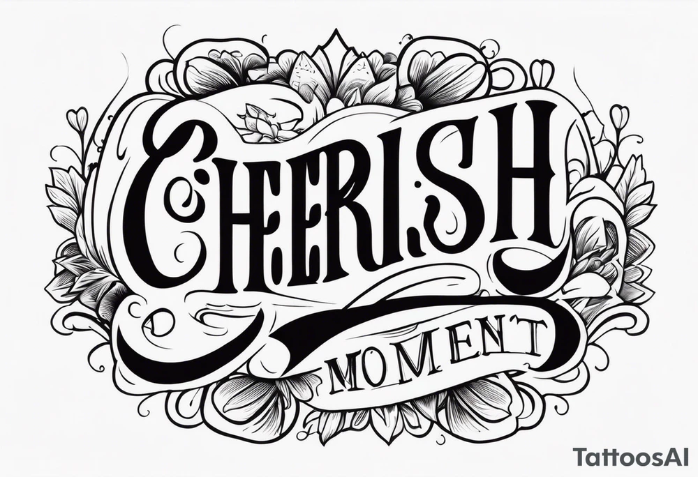 Cherish Every Moment tattoo idea