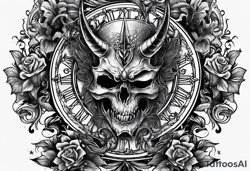 Phrase: "Don't deal with the devil" tattoo idea