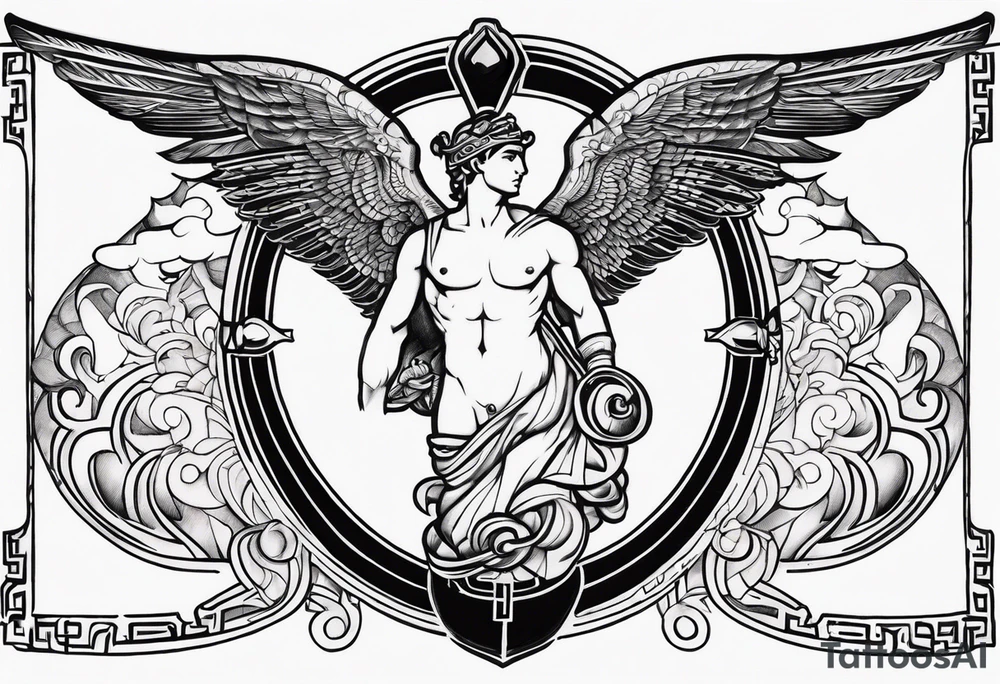 God 
Hermes tattoo tattoo idea