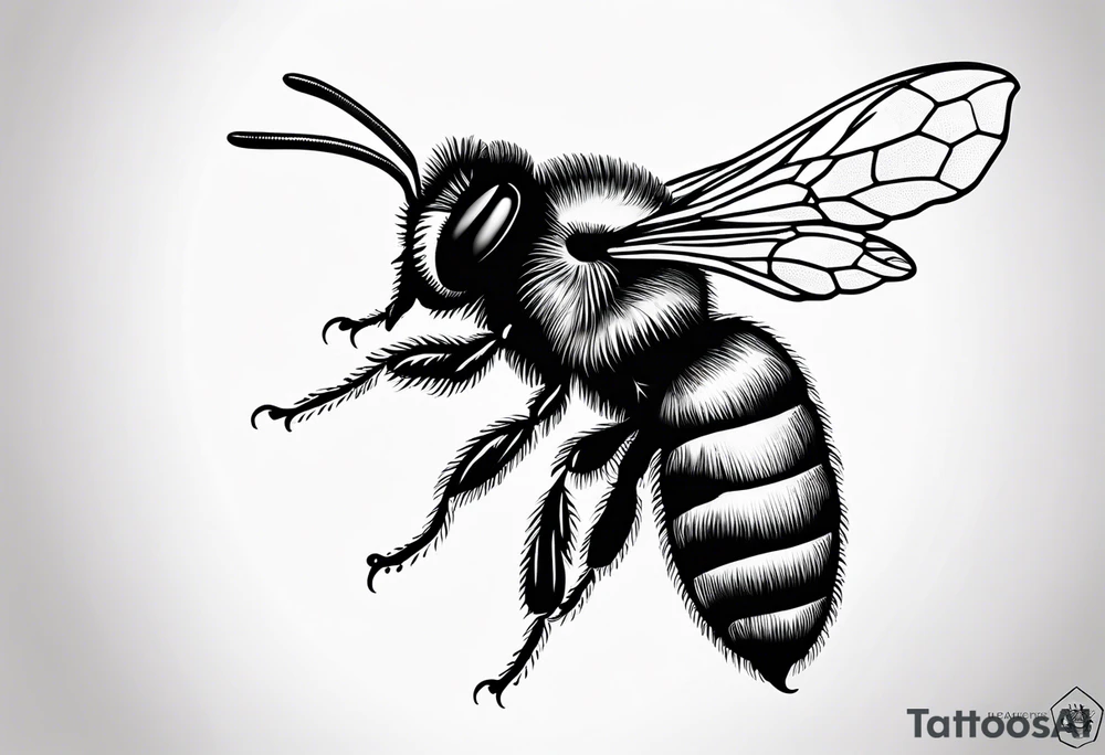 flying bee flying, side view, "10X" text below it, flying bee, bee in flight tattoo idea flying bee flying, side view, "10X" text below it, flying bee, bee in flight tattoo idea