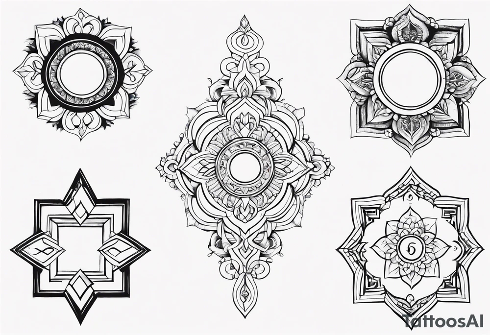 Intricate Keyhole tattoo idea