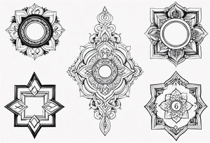 Intricate Keyhole tattoo idea