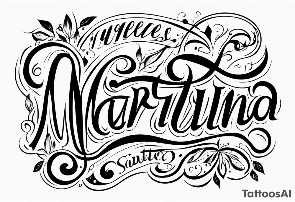 MARTINA tattoo idea