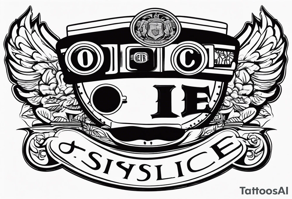 sunglasses Officer tattoo idea