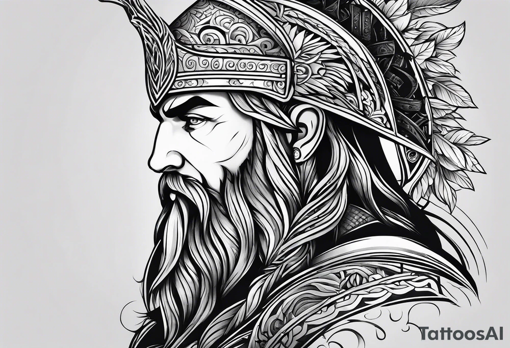 odin nordic tattoo idea