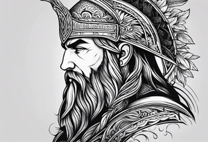 odin nordic tattoo idea