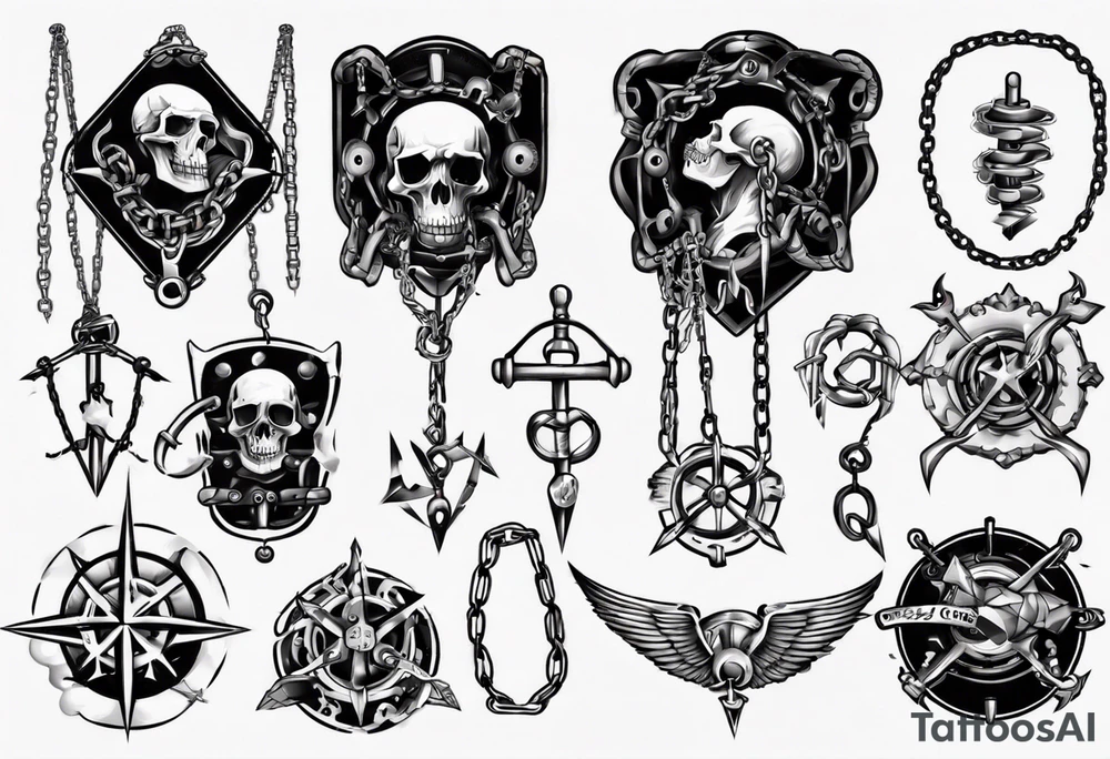Chains tattoo idea