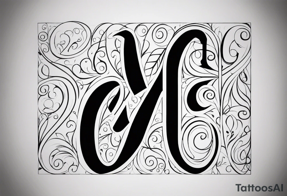 I want to letters "ABC" tattoo idea