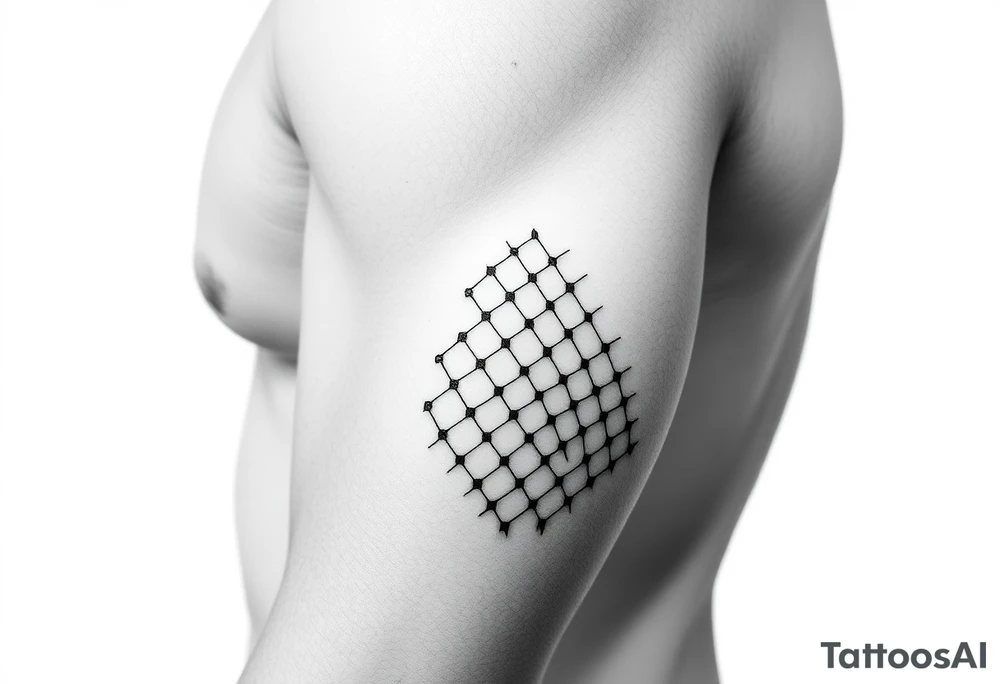 Thick sexy fishnets tattoo idea