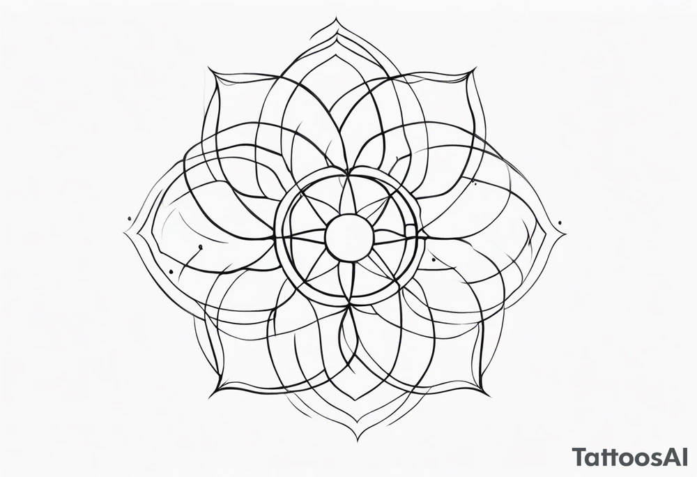 minimalist tattoo with 4 dots tattoo idea