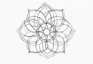 minimalist tattoo with 4 dots tattoo idea