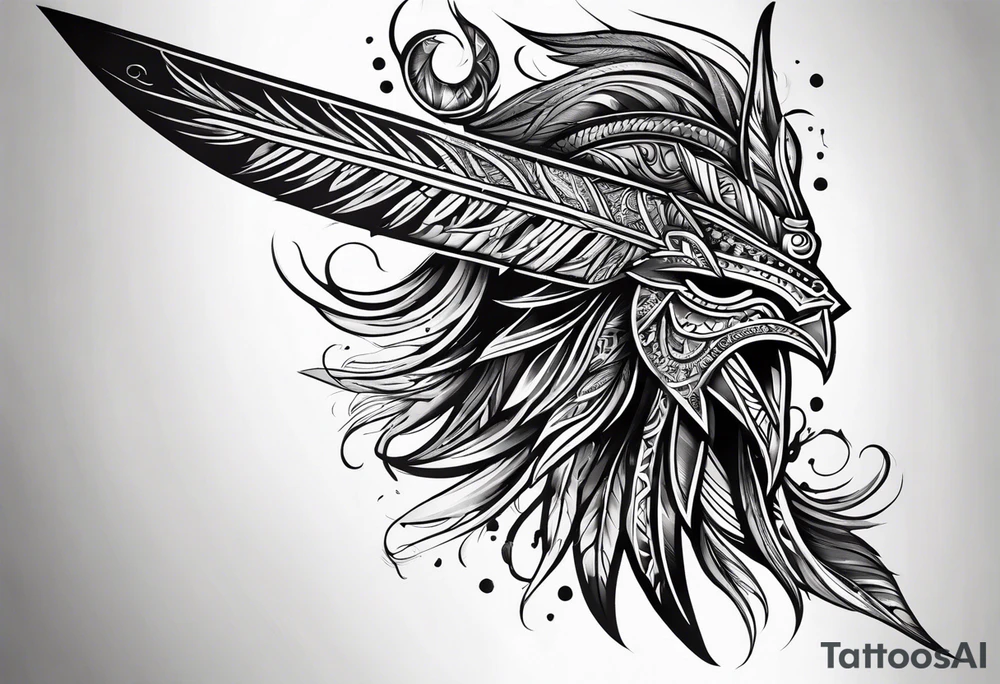 Spear tattoo idea