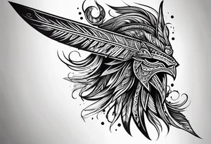Spear tattoo idea
