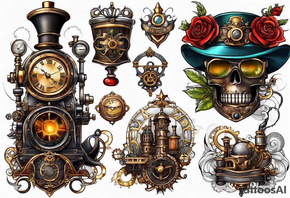 Steampunk tattoo idea