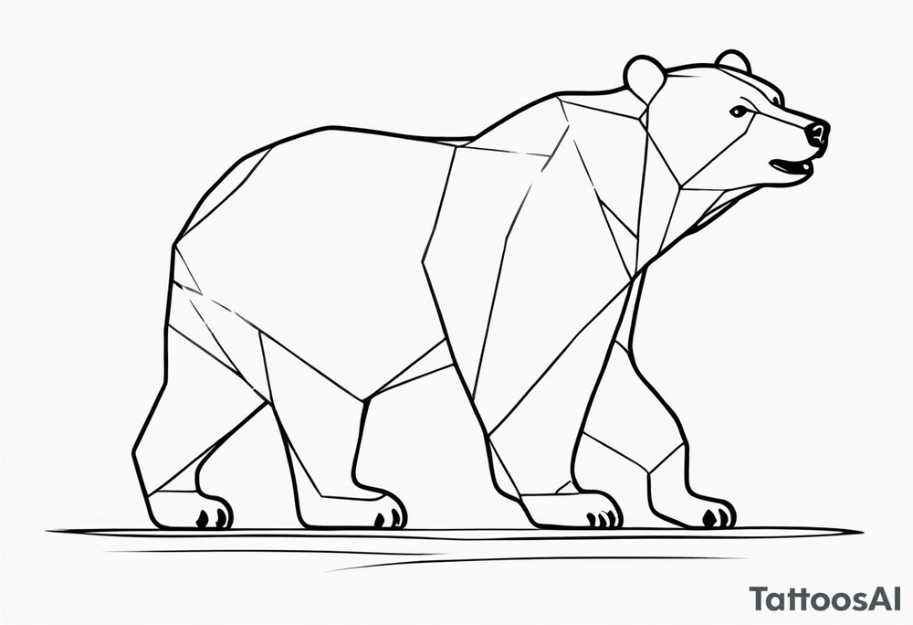 Invisible 
bear tattoo idea