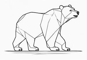 Invisible 
bear tattoo idea