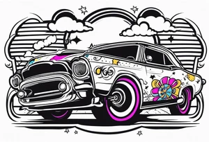 Derby car tattoo idea