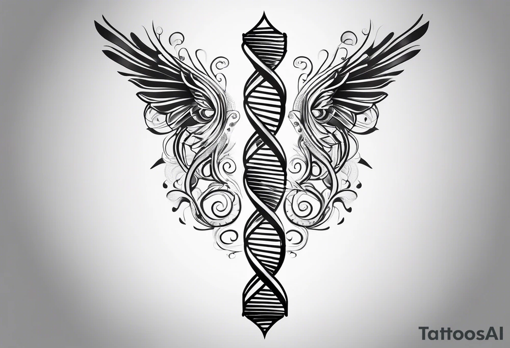 Dna strand tattoo idea