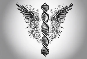 Dna strand tattoo idea