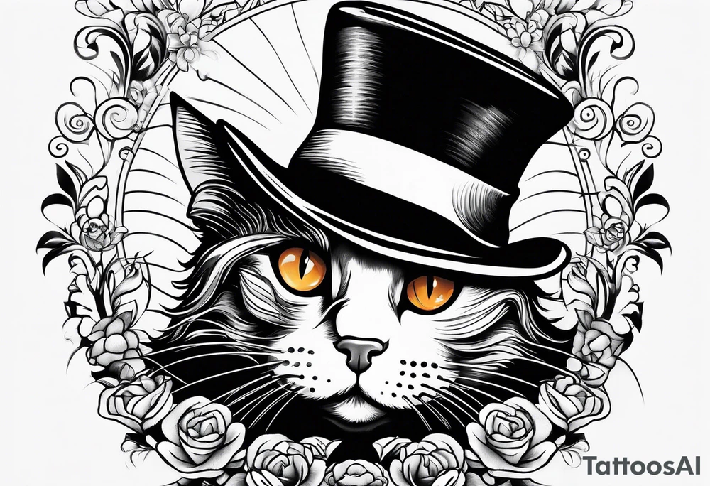 cat in the hat tattoo idea