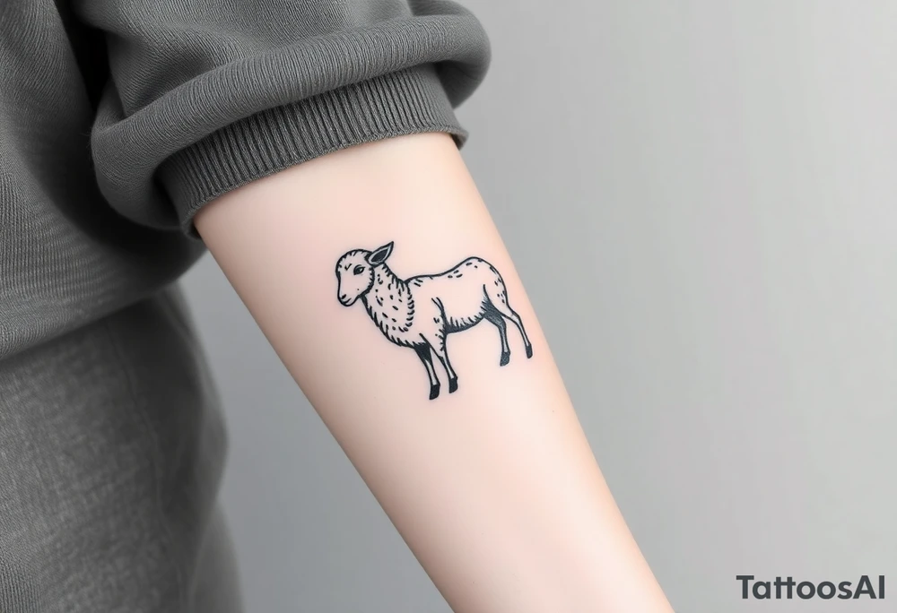 Black sheep tattoo idea